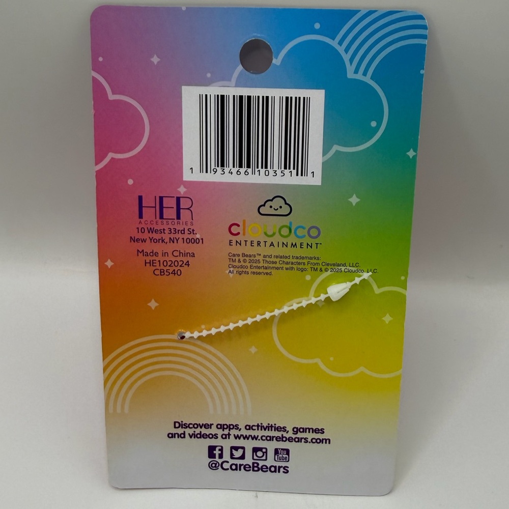 Care Bears Cheer Bear Claw Hair Clip NWT - Picture 3 of 4